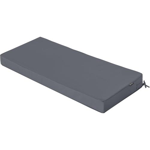 Outdoor Bench Cushions Porch Swing Cushions with Tie Patio Furniture Chair Cushion Bench Pad 5 Year Color Fastness Backyard Seat Pads Dark Grey