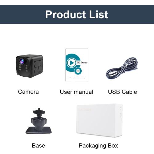 Mini Camera 4K HD WiFi Wireless Security Camera with Motion Detection, Night Vision App Control, Cloud & SD Storage Support- Ideal for Pet, Baby, and Nanny Surveillance