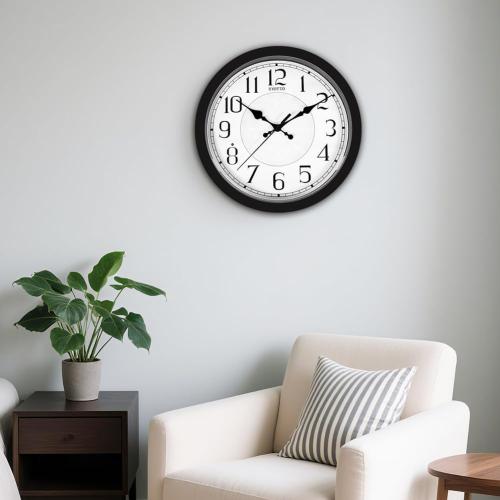 eYotto Night Light Wall Clock for Bedroom, Illuminated Wall Clocks Battery Operated Glow in The Dark Lighted Clock for Home, Living Room, Kitchen, Office, Easy to Read Large Display, 12Inch