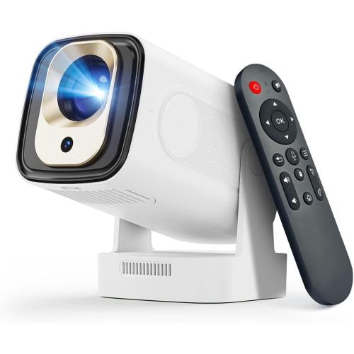【Auto Focus&1080P】Magcubic Mini Smart Projector with 4K Support, Portable Projector with Wifi and Bluetooth, 5W Speaker, Built in Apps, Voice Control, Outdoor Movie Projector
