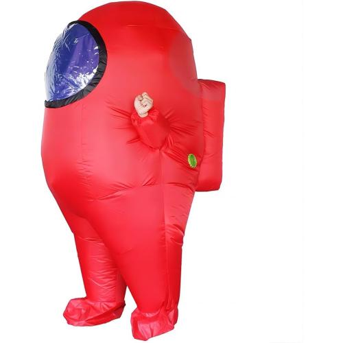 Impostor Inflatable Costume for Adult Funny Halloween Spacesuit Costume Astronaut Figures for Adult Game Fans