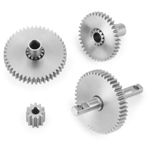 Injora Stainless Steel 40.3:1 Transmission Gear Pinion Set for TRX4M Upgrades 1/18 RC Crawler Car