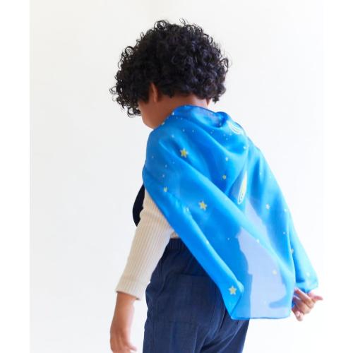 Sarah's Silks - Set of 5 Enchanted Mini Playsilks, 100% Silk 21 Square Scarf for Dance, Movement and Pretend Play - Rainbow, Starry Night, Sea, Fire and Blossom Scarves