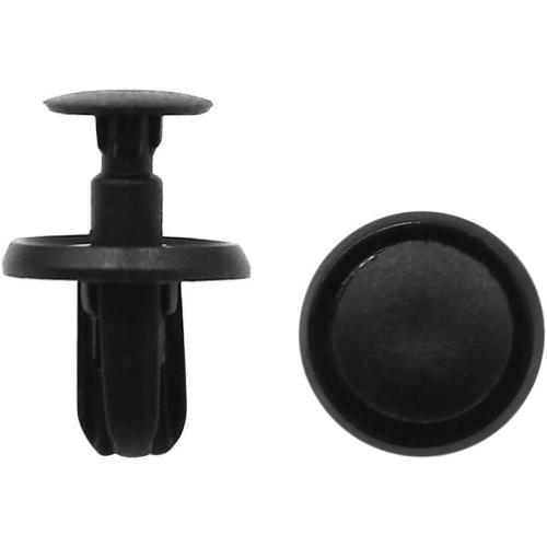 uxcell 40pcs 6mm Hole 15mm Hole Head Cars Defender Door Clips Trim Fasteners Black