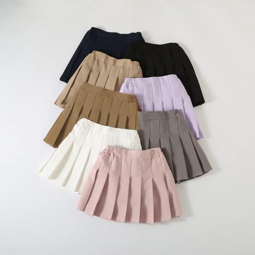 RUKOSU Toddler Baby Girls Pleated Skirt Elastic Waist School Uniform Mini Short Skirt