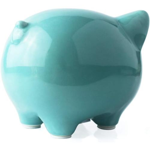 Blue Piggy Banks, Piggy Bank for Girls Boys Kids A New for White Piggy Bank for Boys,Girls,Kids,Adult Coin Bank