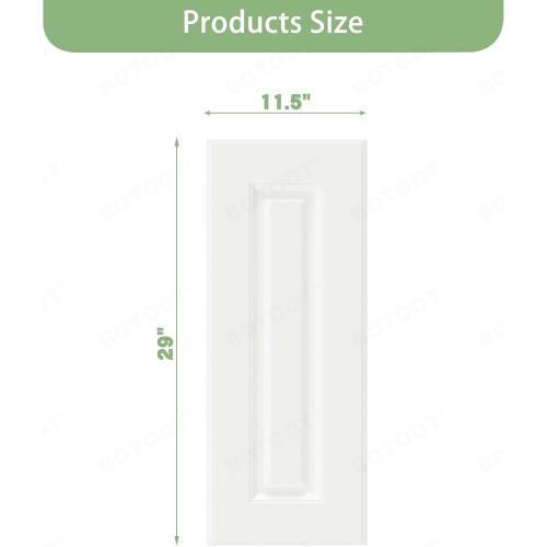 Built-in Cabinet Doors - Cabinet Replacement Doors for Kitchen, Living Room, Bedroom, Bathroom - 29 Inch High (White, 11.5 Inch Wide)