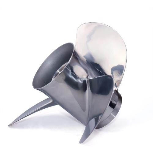 CAPTAIN Stainless Steel Outboard Propeller, 13 1/4 Diameter x 17 Pitch fit Johnson Evinrude 45 50 55 60 65 70 75 85 88 90 100 110 112 115 120 125 135 HP Engines, 13 Spline Tooth RH Boat Prop