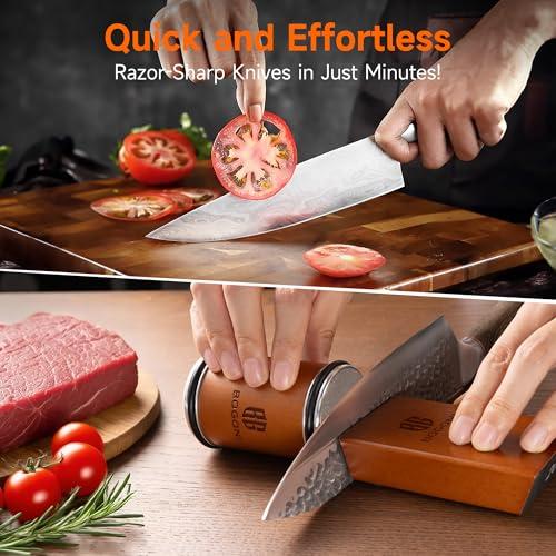 Rolling Knife Sharpener with Diamond & Ceramic Disc, Classic Kit
