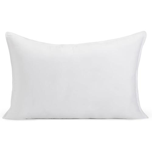 Amazon Basics Down Alternative Pillows, Soft Density for Stomach and Back Sleepers, Queen - Pack of 2, White, 30 in L x 20 in W