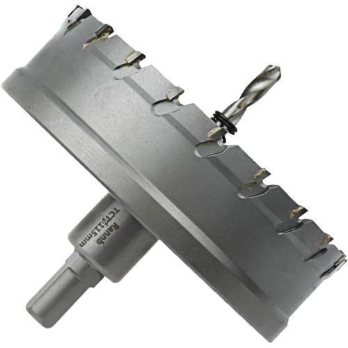 Carbide Hole Saw 4.5-inch/115mm Cutting Dia Hole Cutter for Cutting Stainless Steel & Iron