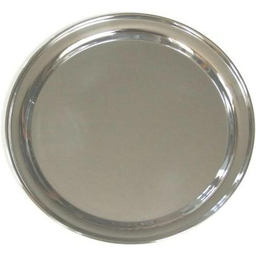 14 Inch Round Stainless Steel Serving Tray by Libertyware 4 pack