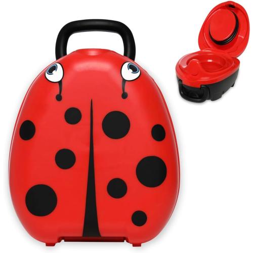 My Carry Potty - Ladybug Travel Potty, Award-Winning Portable Toddler Toilet Seat for Kids to Take Everywhere