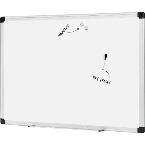 Amazon Basics Magnetic Dry Erase Whiteboard, 36 x 48-inch, Aluminum Frame, Silver/White, Easy to Install