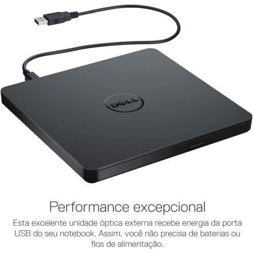 Dell Slim DW316 - Laufwerk - DVD -RW ( -R DL) DVD-RAM - 8x8x5x - USB2.0 - extern - für Inspiron 14 54XX, 15 55XX, 17 5758, OptiPlex 3020, 9020, Vostro 15 3558, XPS 13 (784-BBBI)