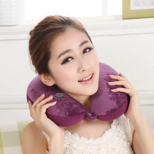 Hooshing Vibrating Neck Pillow Massage Therapy Pain Relief | Best Gift for Parents, Traveling Home Rest
