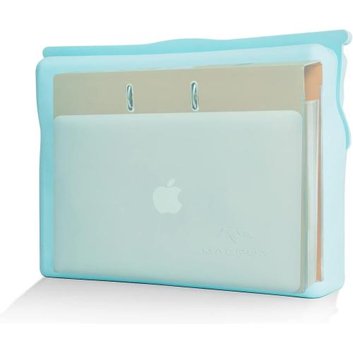 Large Silicone Waterproof and Heat Resistant Bag- Airtight Zip Closed Seal Pouch, Fireproof & Water Proof Safe Storage Holder for Cash, Passport, Laptop, Folder, Important Legal Documents & Valuables