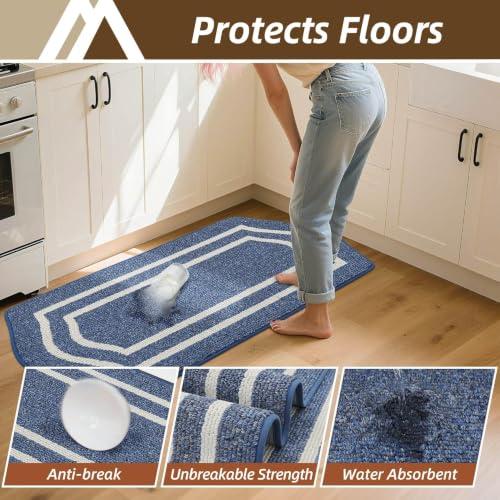 COSY HOMEER Long Kitchen Floor Mats and Rugs Non Slip Washable,24x48