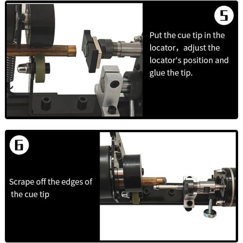Pool cue lathe,Cue tip shaper,Pool cue repair kit,pool cue lathe machine,Cue Tip Repair Machine - Billiard Cue Shaper Tool,7 in 1 Billiard Cue Stick Repairer, Cue Shaft Cleaning & Maintenance