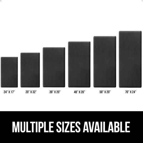 GORILLA GRIP Comfortable Cushioned Kitchen Mats for Floor, Waterproof and Stain Resistant Soft Top, 3/4 Inch Thick Ergonomic Standing Desk Anti Fatigue Mat, Foam Supports Ankles and Feet, 17x24, Black