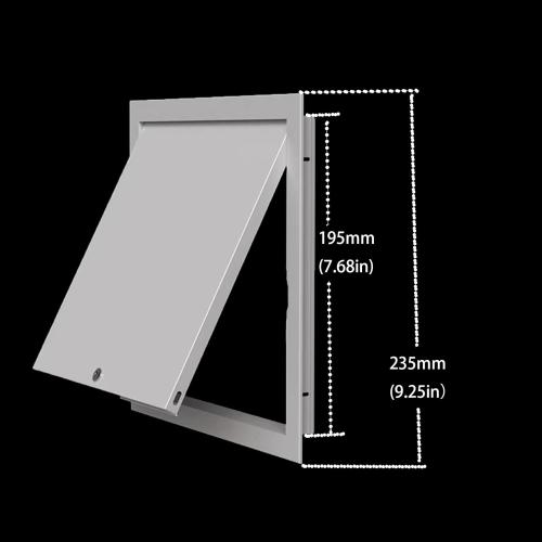 Steel Access Panel Door, Reinforced Metal Construction, Drywall Ceiling and Attic Access, Outdoor Kitchen Use (8-8-l)