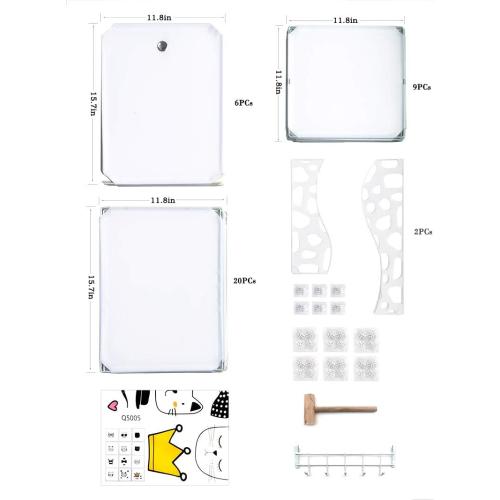 6-Tiers Stackable 24-30 pairs Freestanding Storage Cabinets with Adjustable Shelving,Withe Shoe Shelf Organizer for Bedroom, Closet, Entryway, Dorm Room,Garage,Shoe Rack have 6 cubes