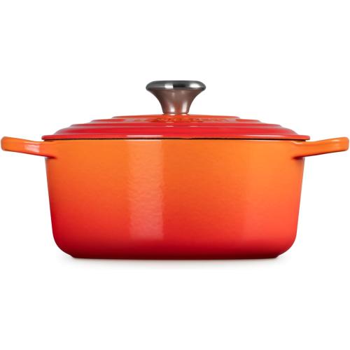 Le Creuset Enameled Cast Iron Signature Round Dutch Oven, 4.5 qt., Caribbean