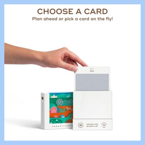 Reach International Outfitters Pennsylvania Adventure Bucket List: 50 Scratch-Off Cards for Outdoor Activities, Tourist Attractions, and Road Trips - Perfect Travel Gift and Guide for Exploring