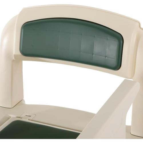 Bedside Commode Chair,Portable Height Adjustable Toilet with 2 Armrests&Sensor Night Light,Durable Potty Chair for Elderly and Disabled (Green)