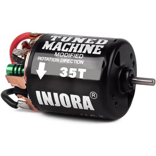 INJORA 540 Brushed Motor 35T Waterproof Motor for 1/10 RC Cralwer Car Axial SCX10 Pro SCX10 AXI03007 90046 TRX4 D90 Monster Truck （35T）