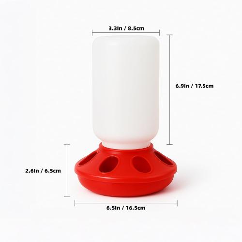 Baby Chick Feeder and Waterer Set, 1 Quart Poultry Starter Kit
