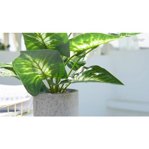 Velener 1Pc Faux Plant Indoor in Plant Pot 16- House Plant for Farmhouse Kitchen Decor Living Room Accessories Home Office Cubicle Bookshelf Guest Room Balcony Bathroom Rustic Green Room Floor Table