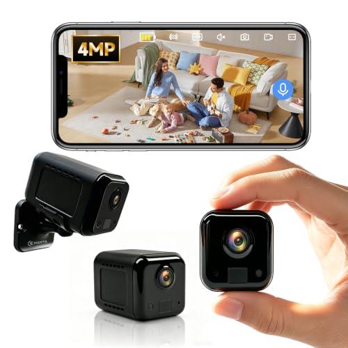 4MP Mini Hidden Camera with Long Battery Life,Nanny Cam for Home
