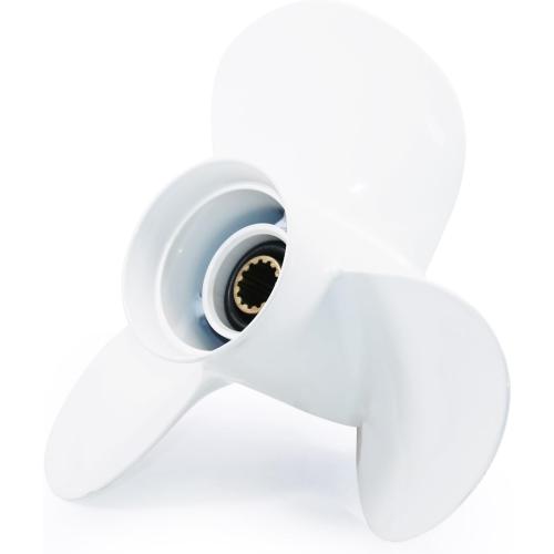 CAPTAIN 11x15 Propeller fit Yamaha Outboard Engine T25HP F30 40HP F40 48HP 50HP F50 55HP 60HP F60, 13 Tooth Spline OEM 69W-45943-00-EL Aluminum Outboard Propellers