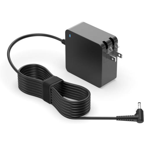 Superer Charger Fit for Lenovo Laptop, Ideapad 1 3 5, Slim 3 5 7, S340 S145 330 320 310, Flex 5 4 14 15, V14 V15 V17, Upgraded Version, Foldable Plug, Lengthened Power Cable, Charging Light, 65W 45W