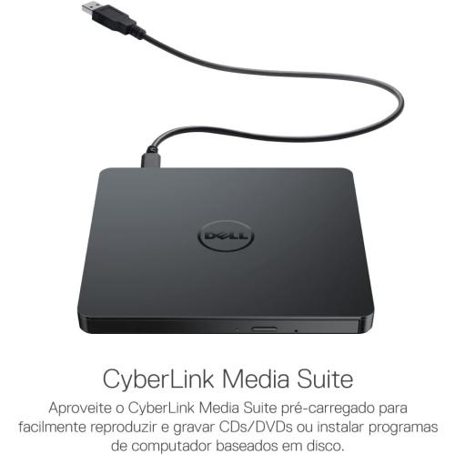 Dell Slim DW316 - Laufwerk - DVD -RW ( -R DL) DVD-RAM - 8x8x5x - USB2.0 - extern - für Inspiron 14 54XX, 15 55XX, 17 5758, OptiPlex 3020, 9020, Vostro 15 3558, XPS 13 (784-BBBI)