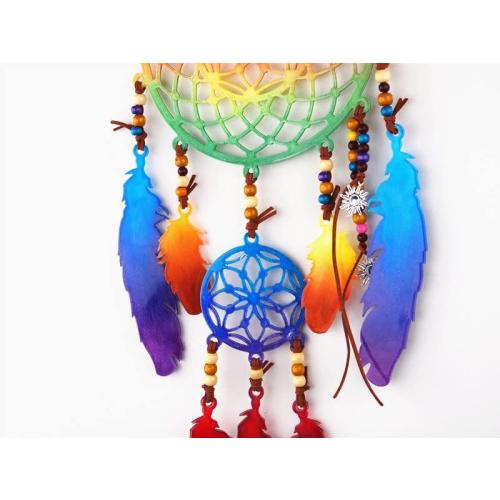Large Dream Catcher Resin Mold, Silicone Dreamcatcher Feather Epoxy Mold for Wall Hanging Pendant Key Chain Kit House Window Living Room Decoration (Dreamcatcher)