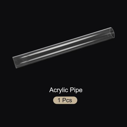 18 Clear Plastic Rigid Pipe 44mm ID x 50mm OD (1 3/4 ID x 2 OD) Acrylic Round Polycarbonate Tubing, [for Plumbing, Hydraulics, Aquarium]