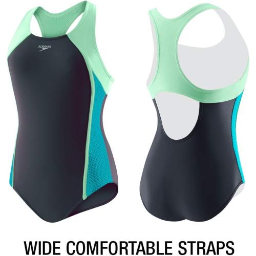 Size 10...Speedo Girl's Swimsuit One Piece Closed 1-A-109-A-1Racerback