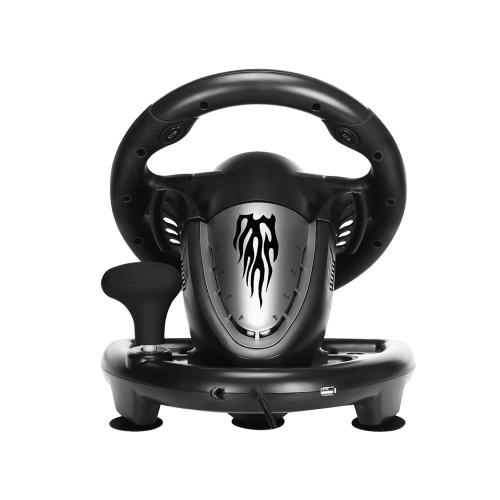 PXN PC Racing Wheel, V3II 180 Degree Universal Usb Car Sim Race Steering Wheel with Pedals for PS3, PS4, Xbox One, Xbox Series X/S, Switch (Black)