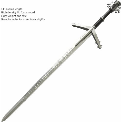 Size 41 Inch Medieval Foam Witcher Hunting Long Sword for Cosplay LARP Costume Halloween