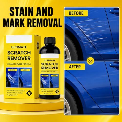 2Set Nanopolix Car Scratch Remover,Nanopolix Scratch Remover,Quick Fix Removal Paste for Deep Scratches,Car Scratchs Repair Paste Deep Scratch,All Paint Colors Polishing Kit (10*Nano Cloth 2*Sponge)