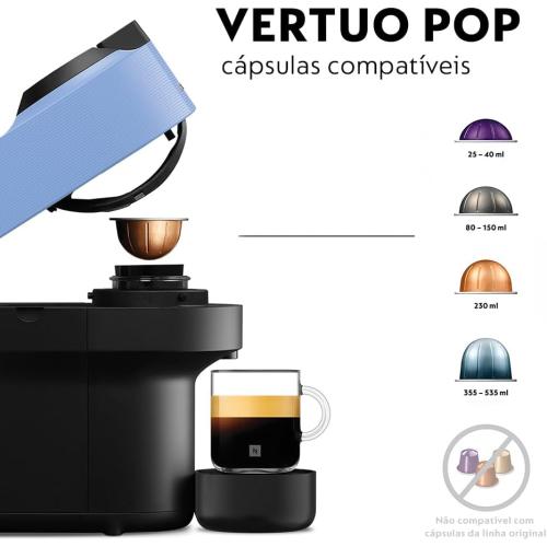 Nespresso Vertuo Pop Pacific Blue 220V Coffee Maker