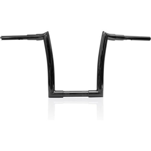 12 Rise Ape Hanger Motorcycle Handlebar 1.5 Fat Bar 1.25 Clamp Gloss Black for Harley 2007-up Softail Fat Boy Breakout