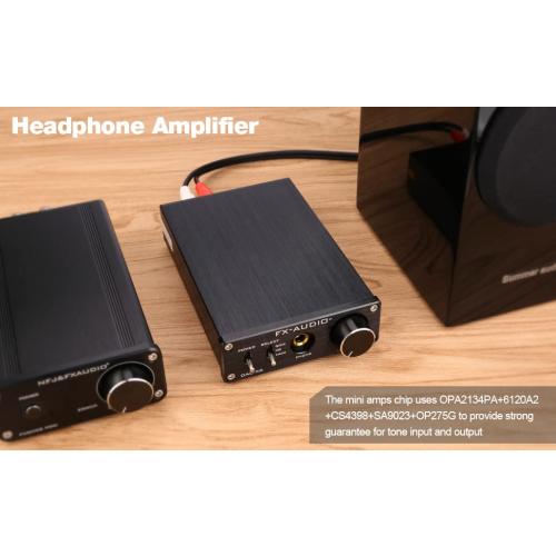 FX-Audio DAC-X6 Mini HiFi 2.0 Digital Audio Decoder DAC Input USB/Coaxial/Optical Output RCA/Headphone Amp 24Bit/96KHz DC12V(Silver)