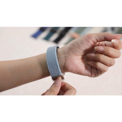 Magnetic Braided Stretchy Loop - Compatible with Apple Watch Band 42mm 46mm 40mm 41mm 44mm 45mm 38mm Ultra 3/2 49mm Women Men,Elastic Woven Fabric Nylon Strap for iWatch 11 10 9 8 7 6 5 4 3 SE Ultra