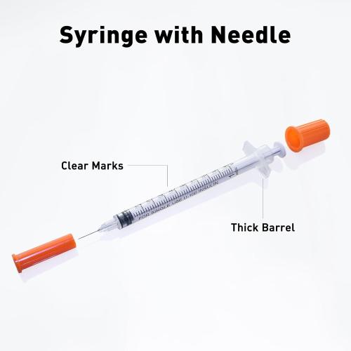 U-100 1ml 30 Gauge 5/16 Syringe, Individually Packed 100 PACK