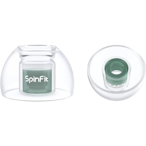 SpinFit Omni for True Wireless Earbuds & IEMs - L - Patented Silicone Eartips for Replacement (1 Pair) (3.7 mm Nozzle Dia.)