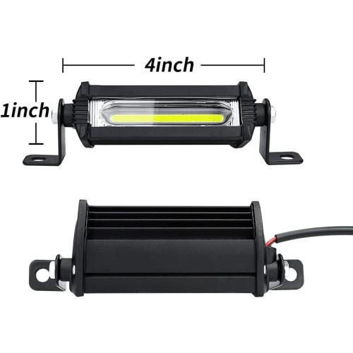 ontto 9W LED Work Lights Mini Driving Light 2000LM Single Row Light Bars Boat Light Lamps for Truck SUV ATV UTV(2PCS)