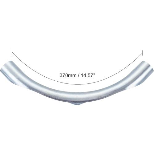 PATIKIL 32mm PEX Tube Bend Support, PEX Tube Metal 90 Degree Elbow Bend Support for Copper PEX Pipe Tubing, Silver Tone